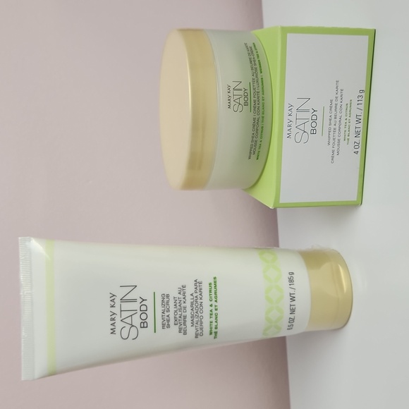 Mary Kay Satin Body Shea Scrub & Whipped Shea Creme - Picture 1 of 7